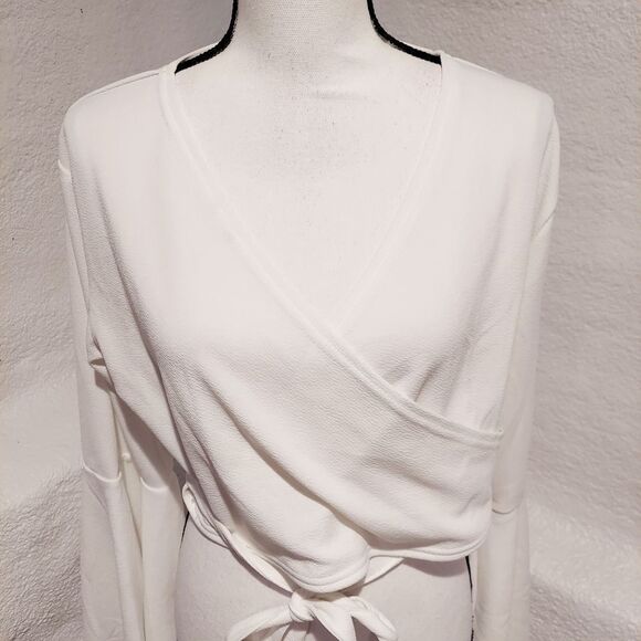 shein crop top white womens plus size 1XL - Picture 3 of 6